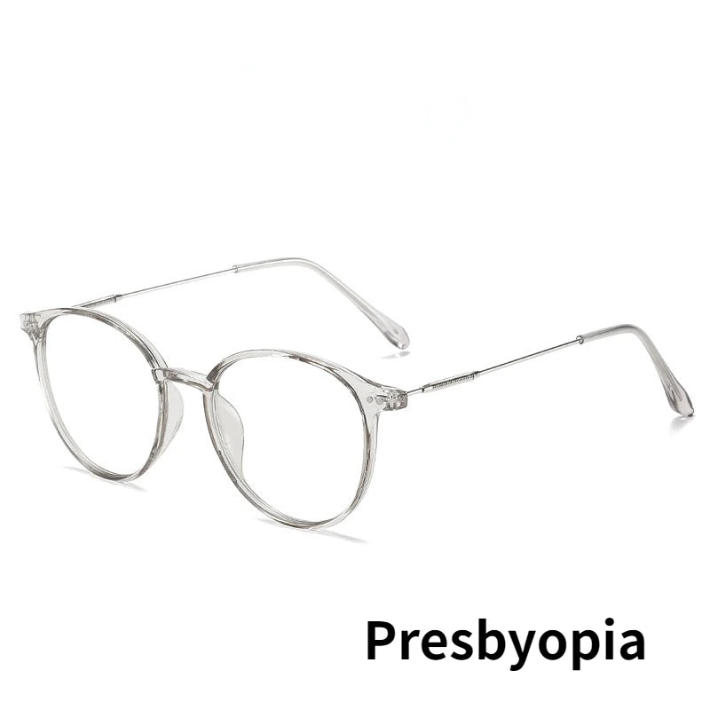 Intelligent Multifocal Reading Glasses Vintage Blue Light Blocking Prescription Presbyopia Eyeglasses Finished Near Far Eyewear