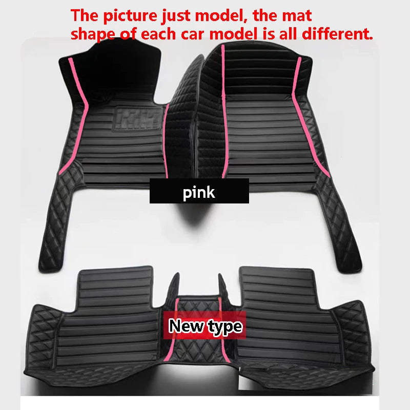 Car Floor Mats For VW Golf 4 MK4 1998 1999 2000 2001 2002 2003 car Accessories Leather Carpets Rugs Foot Pads