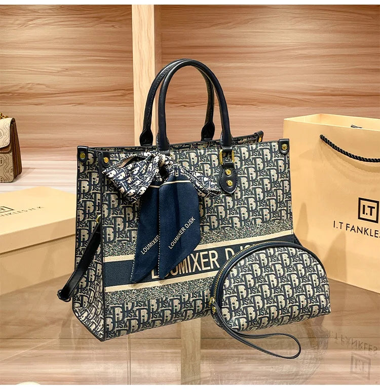 Luxury Brand Designer Diaper Bag Elegant Minimalist Leather Tote For Women Large Capacity Stylish Crossbody Shoulder Bag