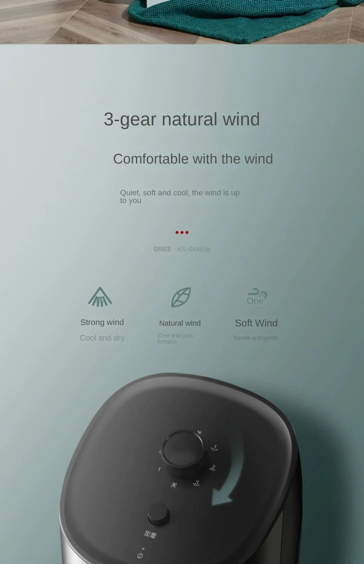 Gree 220V Air Conditioning Fan Household Mobile Tower Cooler Small Air Cooler LYH