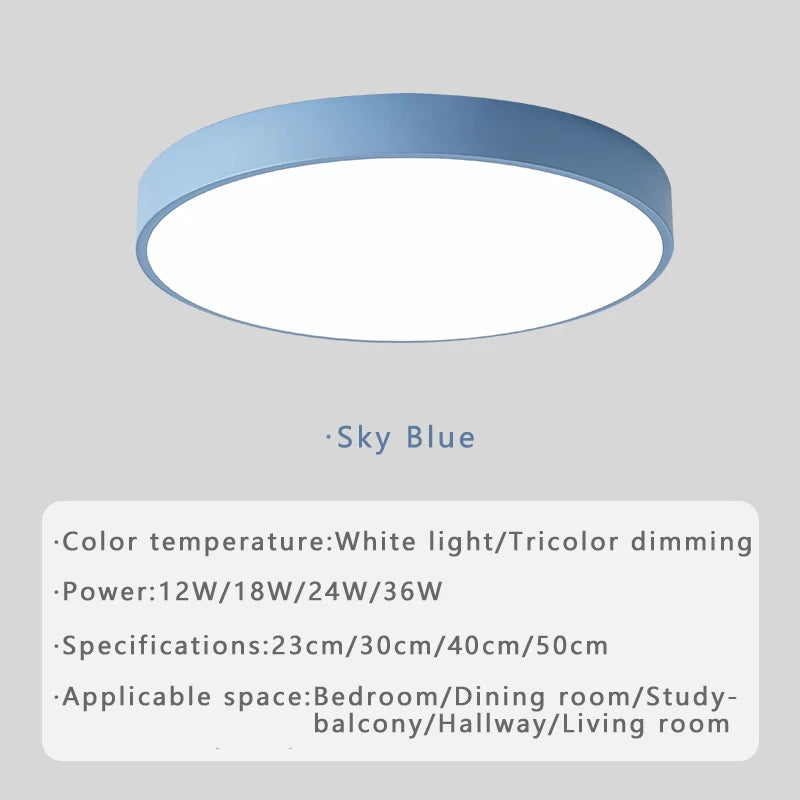 Macaron LED Nordic ceiling light creative modern minimalism living room bedroom study dining room corridor balcony lighting