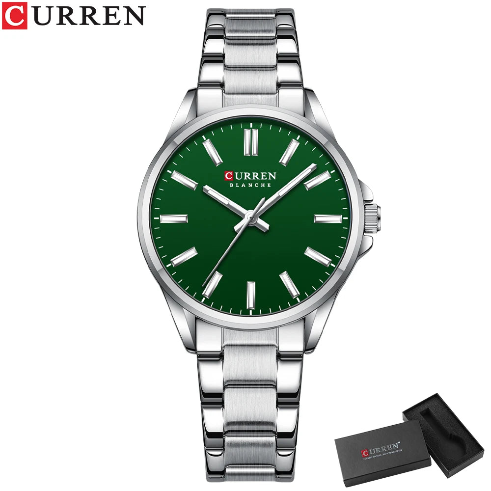 CURREN Exquisite Minimalist Women Watch Luxury Fashion Stain Steel Ladies Waterproof Quartz Wristwatch Rose Gold Female Clock