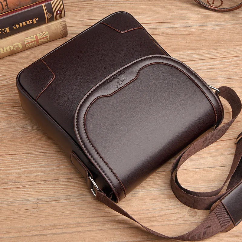 Luxury Brand Men Leather Shoulder Bags Waterproof Business Handbag Travel Tote Crossbody Cross Body Messenger Bag Pack For Male