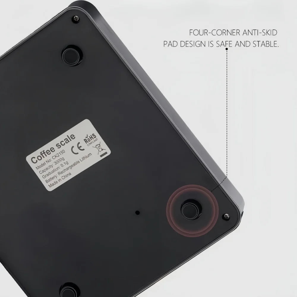 Electronic Coffee Scale Waterproof Pad LED Display High Quality USB Timing Professional Home Coffee Accessories Gift 3kg/0.1g