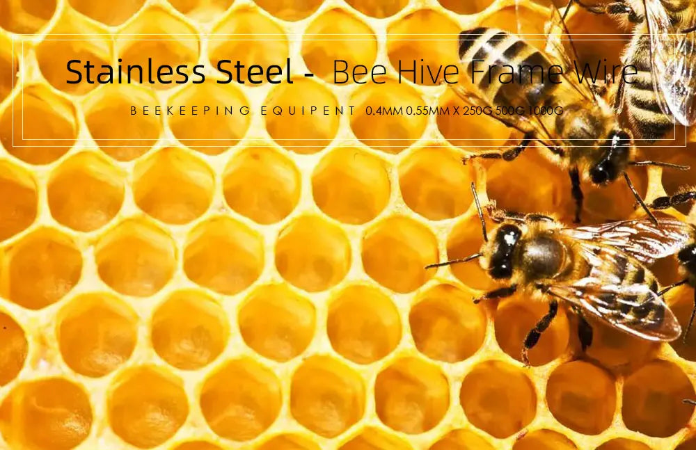 0.4mm 0.55mm 250G 500G 1000G Stainless Steel Bee Wire Iron Hive for Beehive Foundation Frame Beekeeping Equipment Beekeeper Tool