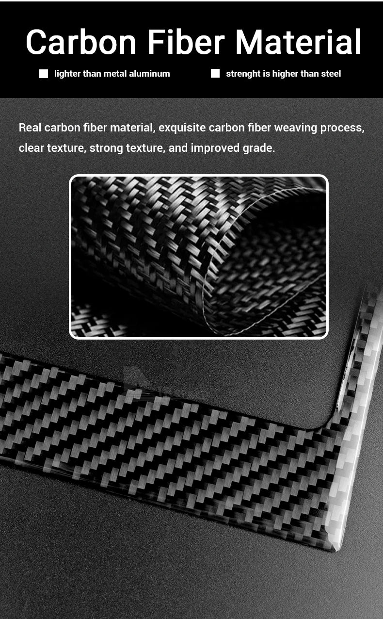 Real Soft Carbon Fiber Sticker For Ford Mustang 2005 2006 2007 2008 2009 Accessories Interior Trim Car Gear Shift Panel Cover