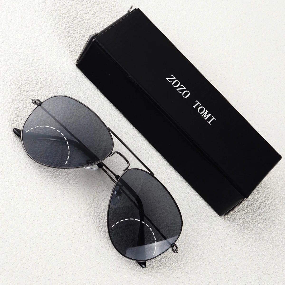 Bifocal Reading Glasses, Retro Metal Frame, Clear for Far and Near, Same Style for Men and Women.