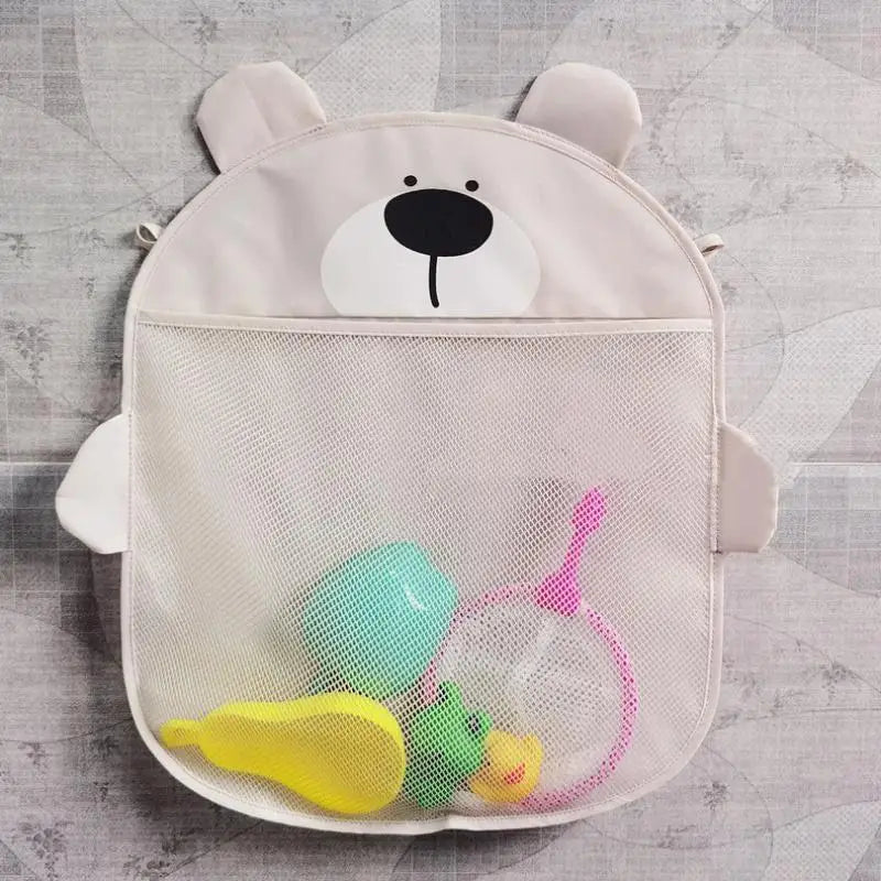Eco-friendly Baby Bath Toys Storage Bag Strong Suction Cups Quick Dry Mesh Organizer for Toddler Bathtub Play Time