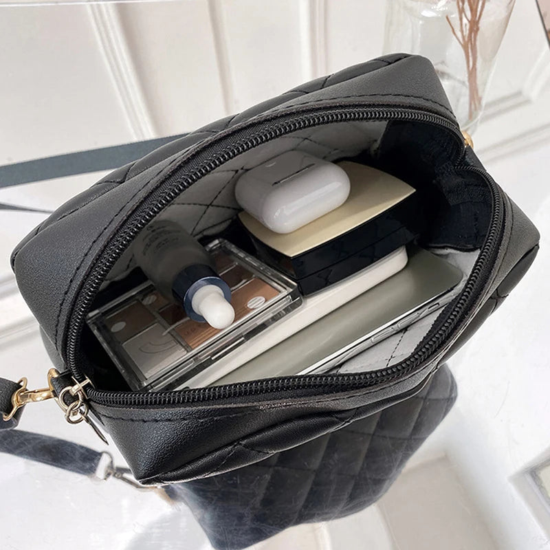 New·Fashion Ladies Crossbody Bags Luxury Tassel Small Messenger Bag For Women Lingge Embroidery Casual Female Shoulder Bag