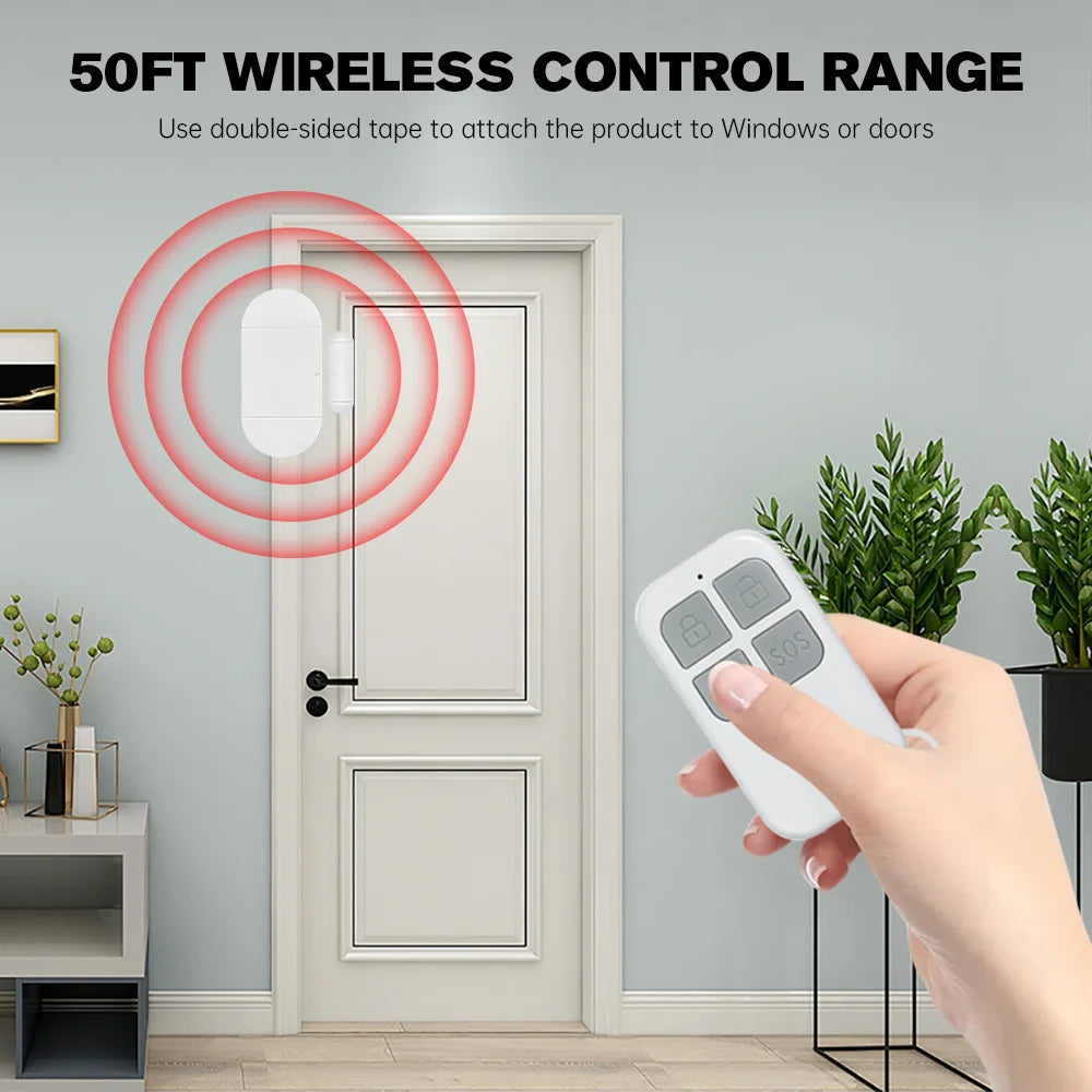Safety Wireless Door Alarm for Home Security Personal Security Window Alarms Sensor Burglar Door Alarm for Pool, Cars, Sheds