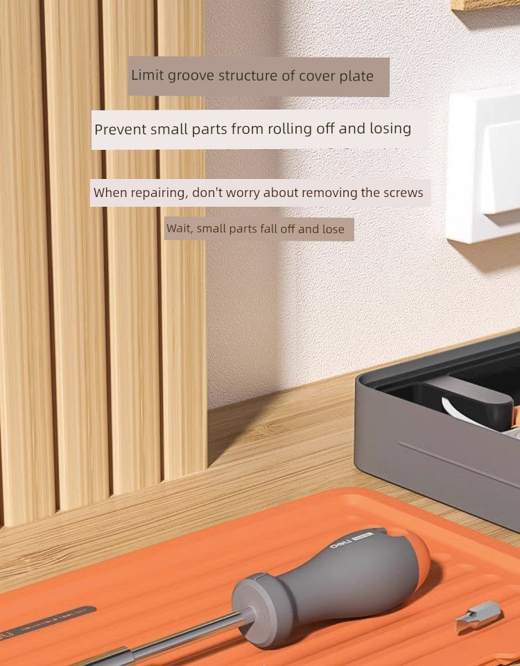 Deli Home Daily For Home Wire Cutter Hammer Lithium Electric Drill Emergency Repair Multifunctional Suit Tool H1001