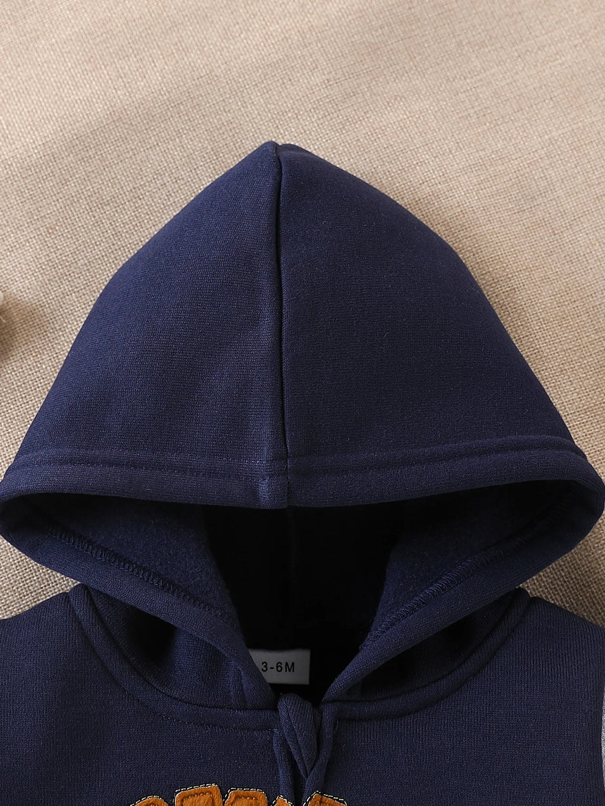 Cute Cartoon 3D Lion Embroidered Color-Blocked Hooded Zip-Up Fleece Jacket Winter Warm Baseball-Style Sweatshirt Jacket