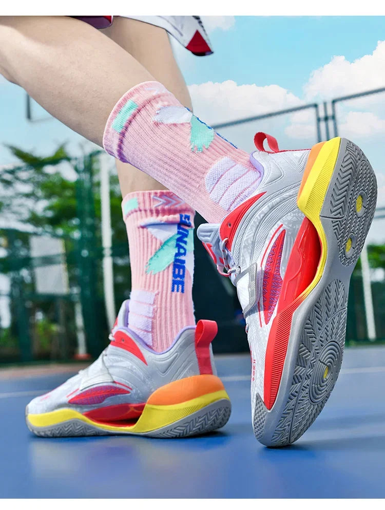 Basketball Sports Shoes with Lightweight and Breathable Air Cushion Strong Men's Jumping Ability Men's Casual Sports Shoes