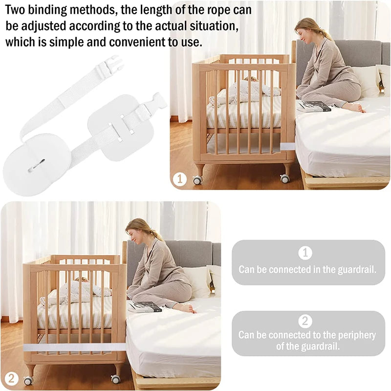 Mattress Connecting Strap Bed Bridge Twin Kit Adjustable Fixing Belt Sheet Fastener For Crib Baby Bed Connection Holder