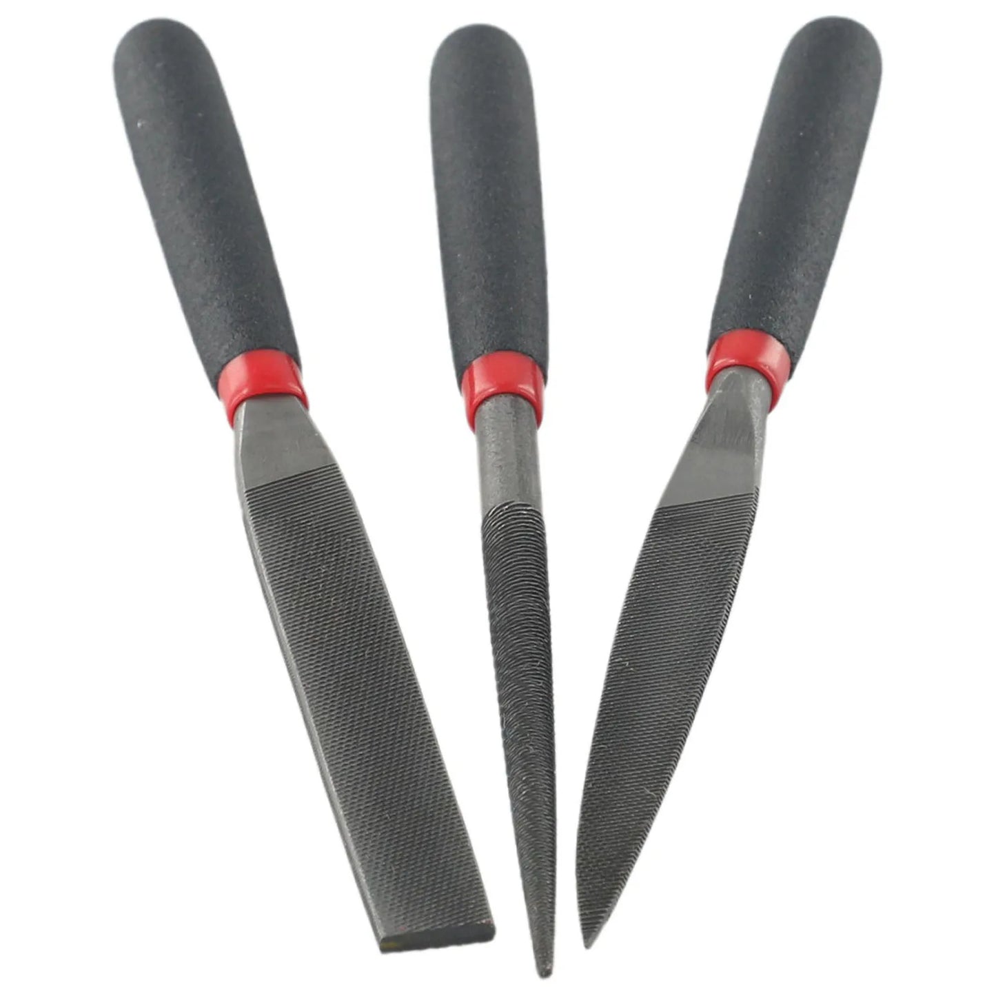 Hand Operated Tools Files Model Files Reliable 3Pcs/Set Half Round File Mini Files Round File Steel Flat File Home