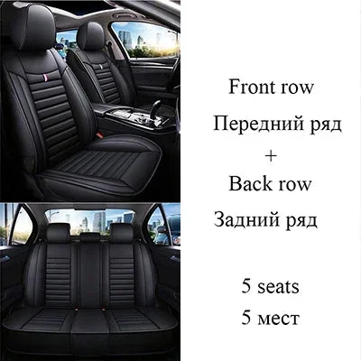 Universal Style Full Coverage Car Seat Cover for Dacia Duster Sandero Renault Clio Fiat Ypsilon Seat Arona Cors Car Accessories