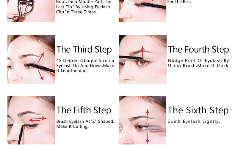 Qibest Silver Tube Mascara Waterproof Long & Curling Black Eyelashes Easy Removal No Dizziness Everlastingly Lasting