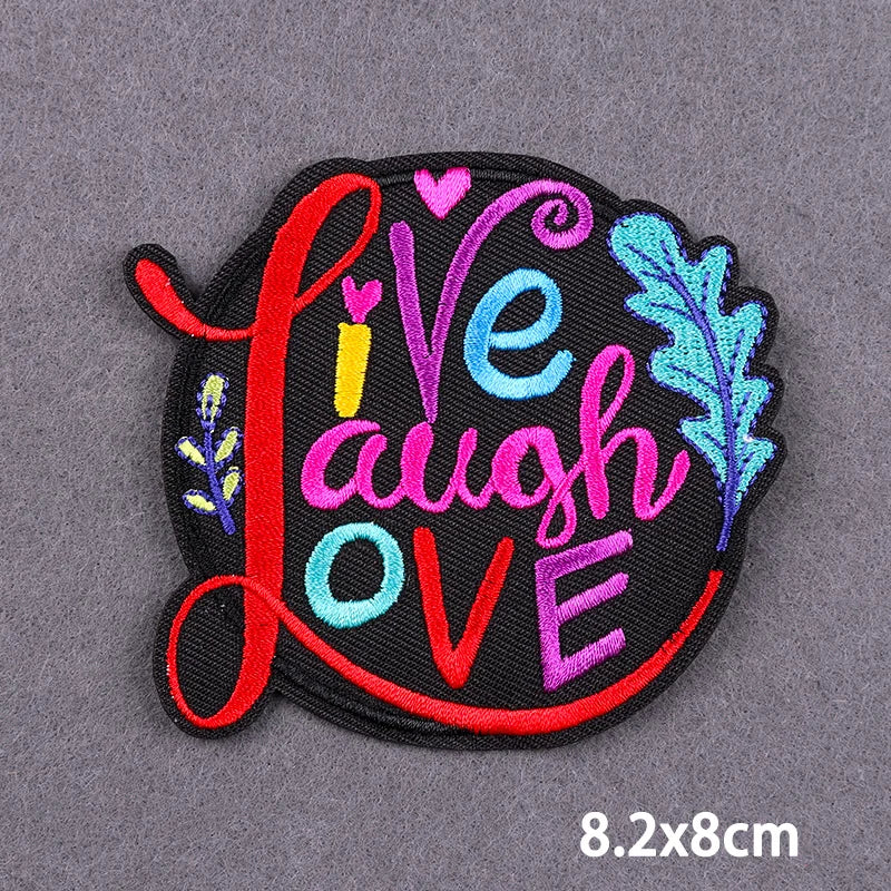 Mandala Iron On Patches For Clothes DIY Embroidery Applique Fusible Patch Ironing Stickers Letters Patch For Jacket Badge