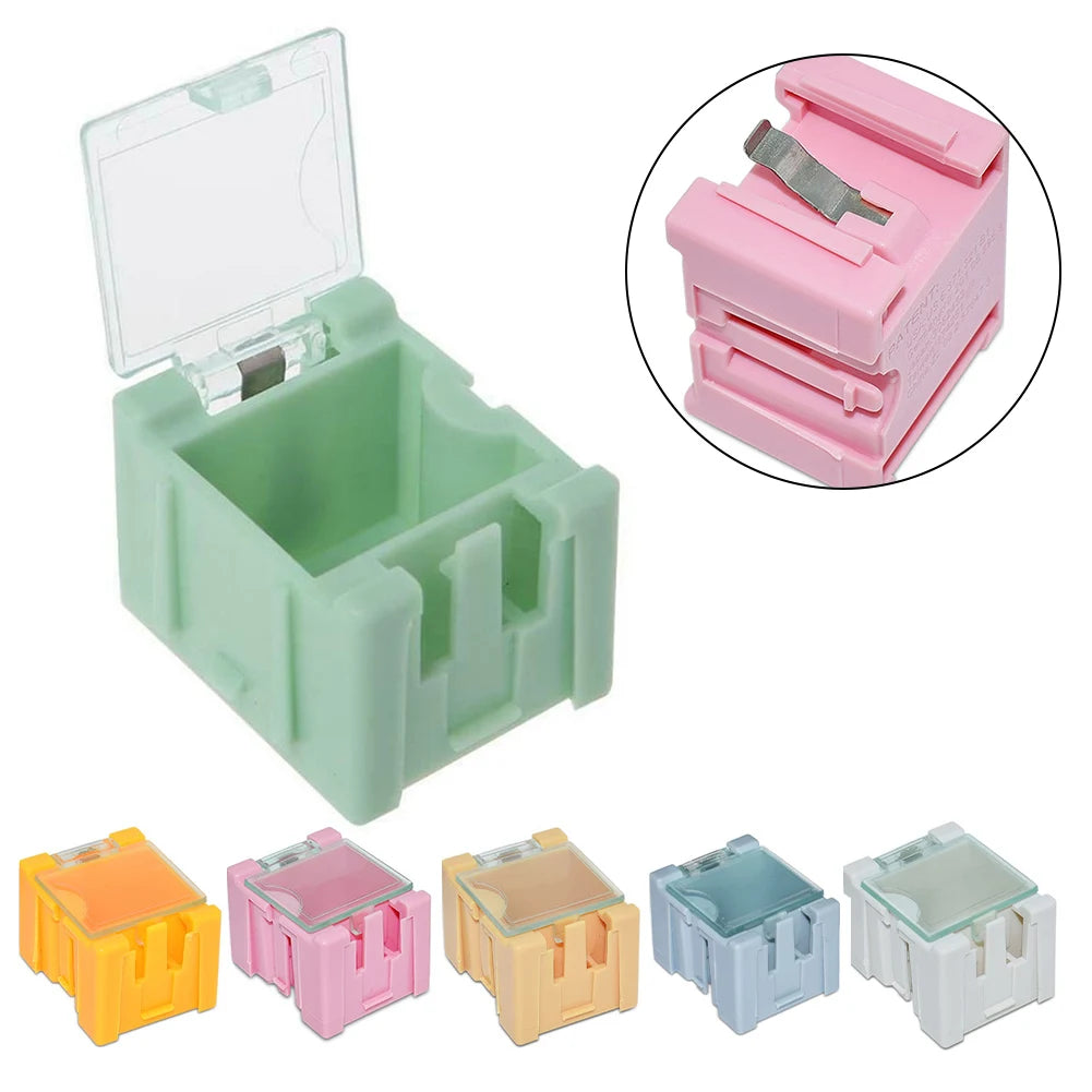 10pcs Electronic Component Container Cases Mini Storage Boxes Kit Plastic Mini Tool Box For Chip Screws Nuts 31.5x21.5x25mm