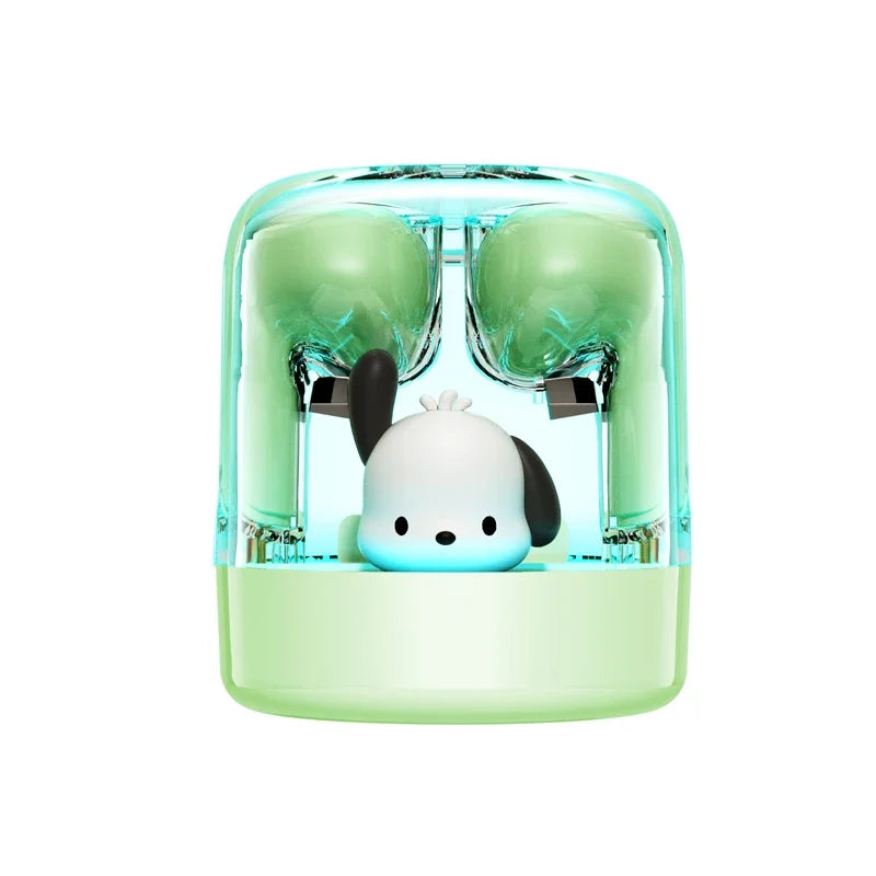 Sanrio EJ-986 TWS Earbuds Kuromi Hello Kitty Wireless Earphones Bluetooth Transparent Warehouse HIFI Sound Headsets Long Battery