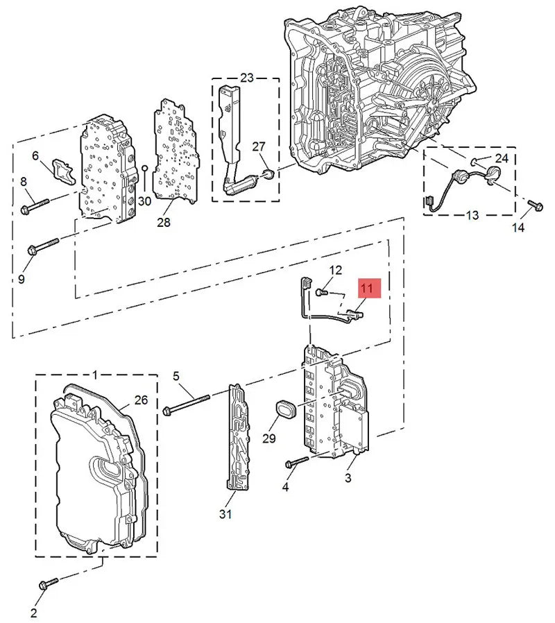 6T40 6T45 6T40E 6T45E Transmission Speed Output Sensor 24276628 24259852 For Buick For Chevrolet For GMC Replacement Accessories