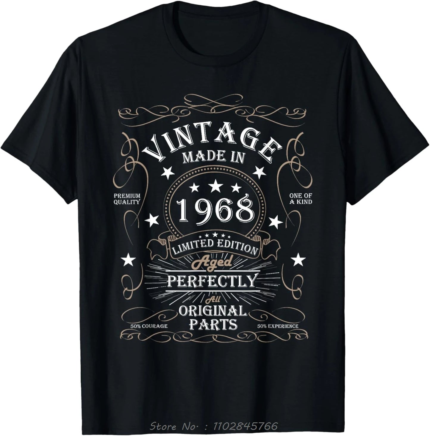 Legends Born In 1968 Oversized T-shirt Bday Men's Clothing On Demand Cotton Tshirt Ropa Hombre Fashion Fitness T Shirt Tops