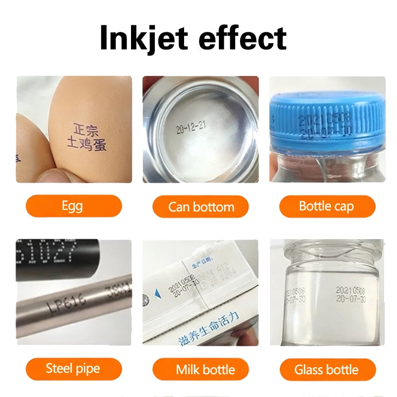 Mini Best Before Date Logo Code Printer Handheld Food Expiry Date Stamping Inkjet Machine QR Code Bottle Box