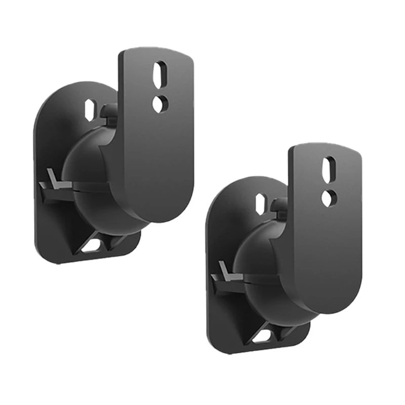 Satellite Speaker Wall Mount Surround Sound Bracket Satellite Bookshelf Box Long Arm Easy to Install 180 Degree Rotation