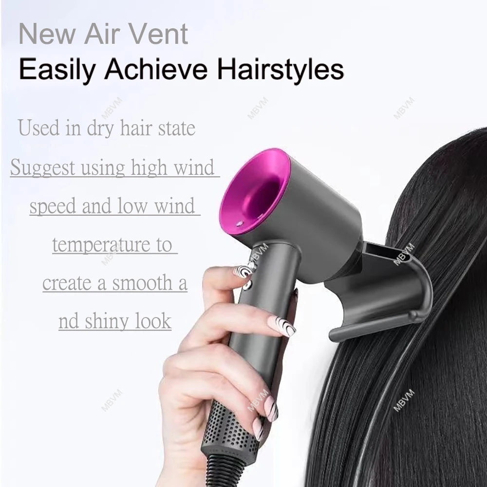7 in 1 Professional Hair Dryer with Hot and Cold Air Functionality Negative lon Blow Quick Dry Leafless Salon Home Hairdryer ﻿
