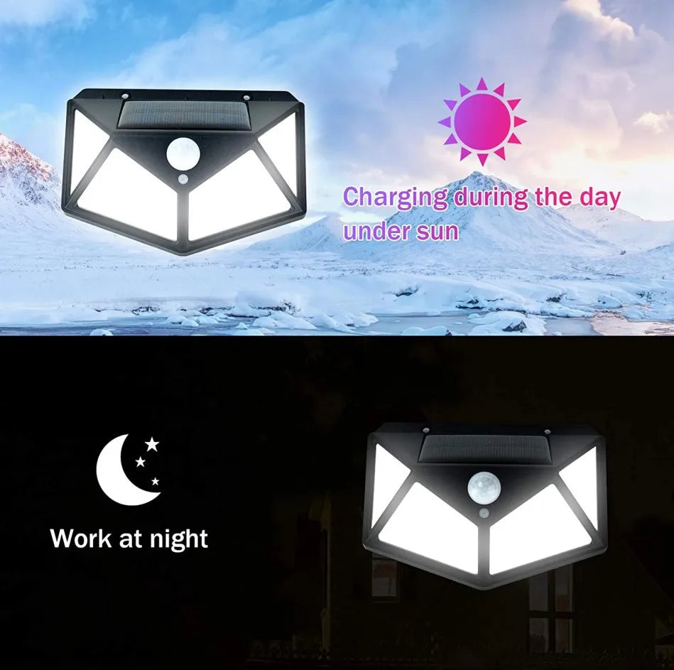 Outdoor 100 LED/468 LED Solar Light Motion Sensor Waterproof Solar Light Solar Power Garden Corridor Decoration Emergency Light