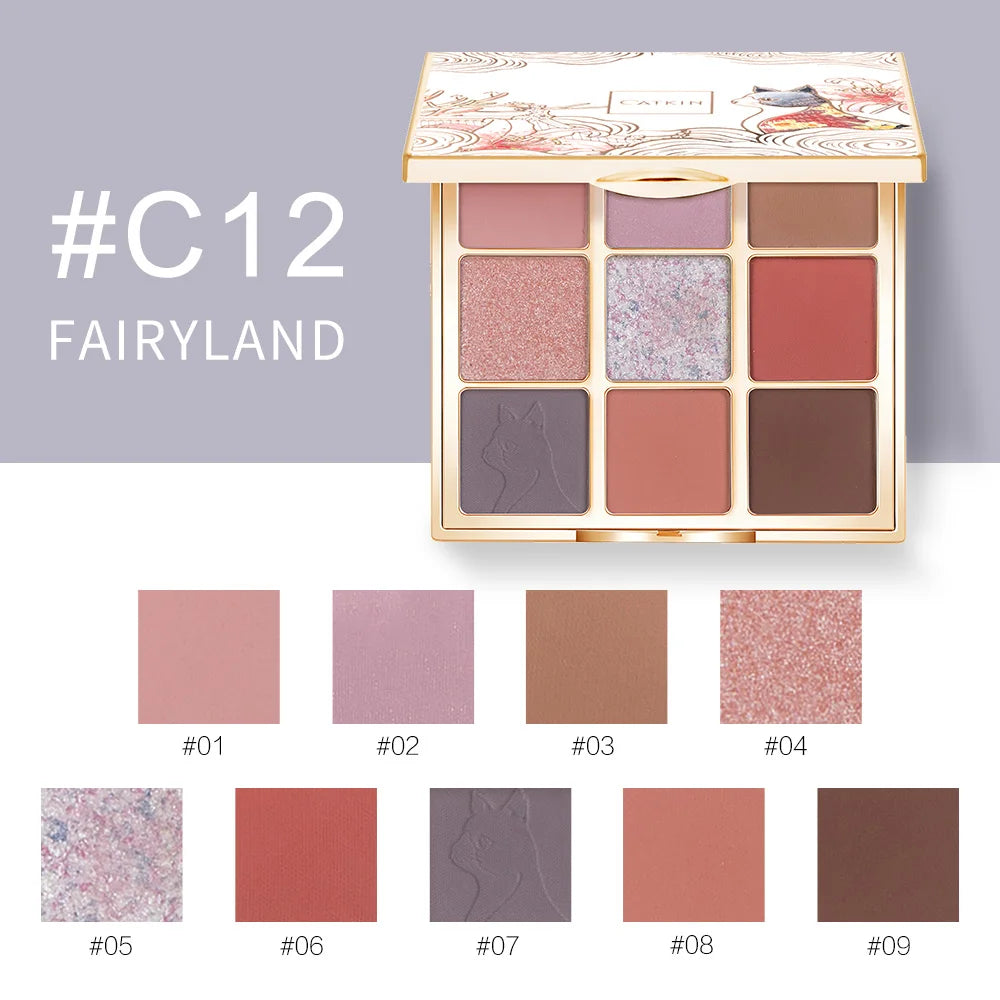 CATKIN Eternal Love Seasonal 9 Colors Eyeshadow Glitter Shimmer Matte Metallic Natural Special Chinese Modern - Hot Sales