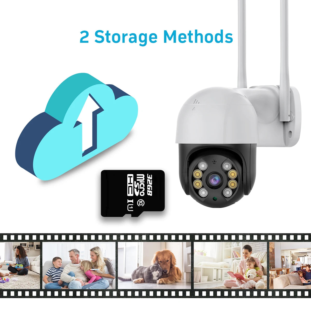4K 8MP Smart Wifi PTZ Camera 5x Digital Zoom AI Human Detection ONVIF Wireless CCTV IP Camera Iptv Security Protection