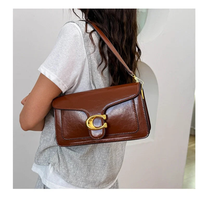 Double-Strap Small Square Crossbody Bag – Stylish Underarm Shoulder Purse For Women, Fashionable Classic Shoulder Bag 2026