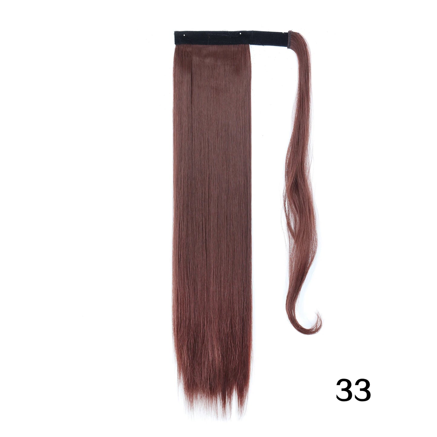 MERISIHAIR Synthetic 22 34 inches Long Straight Ponytail Extensions Heat Resisting Ponytail Brown Blonde Hair Women