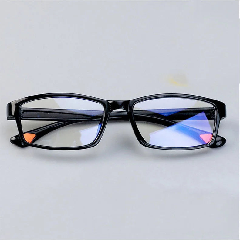 Smart reading glasses for the elderly, blue light protection, HD zoom, adjustable magnification, small orange dot,