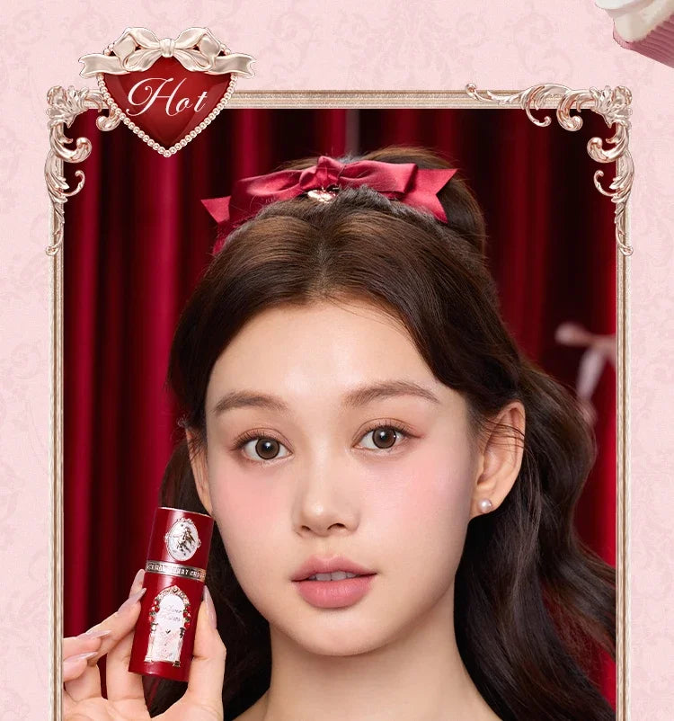 Flower Knows Strawberry Cupid Liquid Blush Long-lasting Moisturizing Easy Makeup Blush Creamy Liquid Blusher