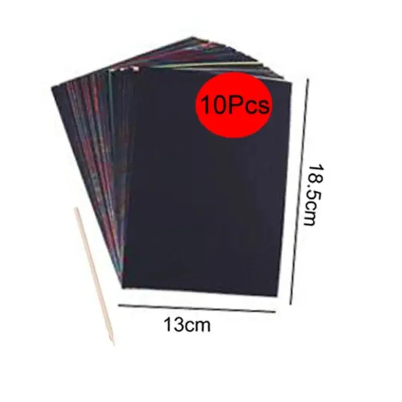 10-33pcs Spirograph Design Arts Craft Kit Classic Amazing Rainbow Magic Scratch Paper Set Children Kids Educational Drawing Toys