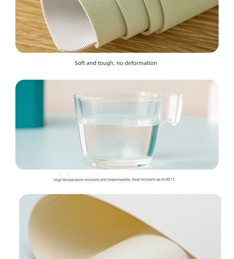 Butterfly Cut out Oversized Mouse Pad Leather Office Desk Mat for Girls Classy Computer Keyboard Accessory