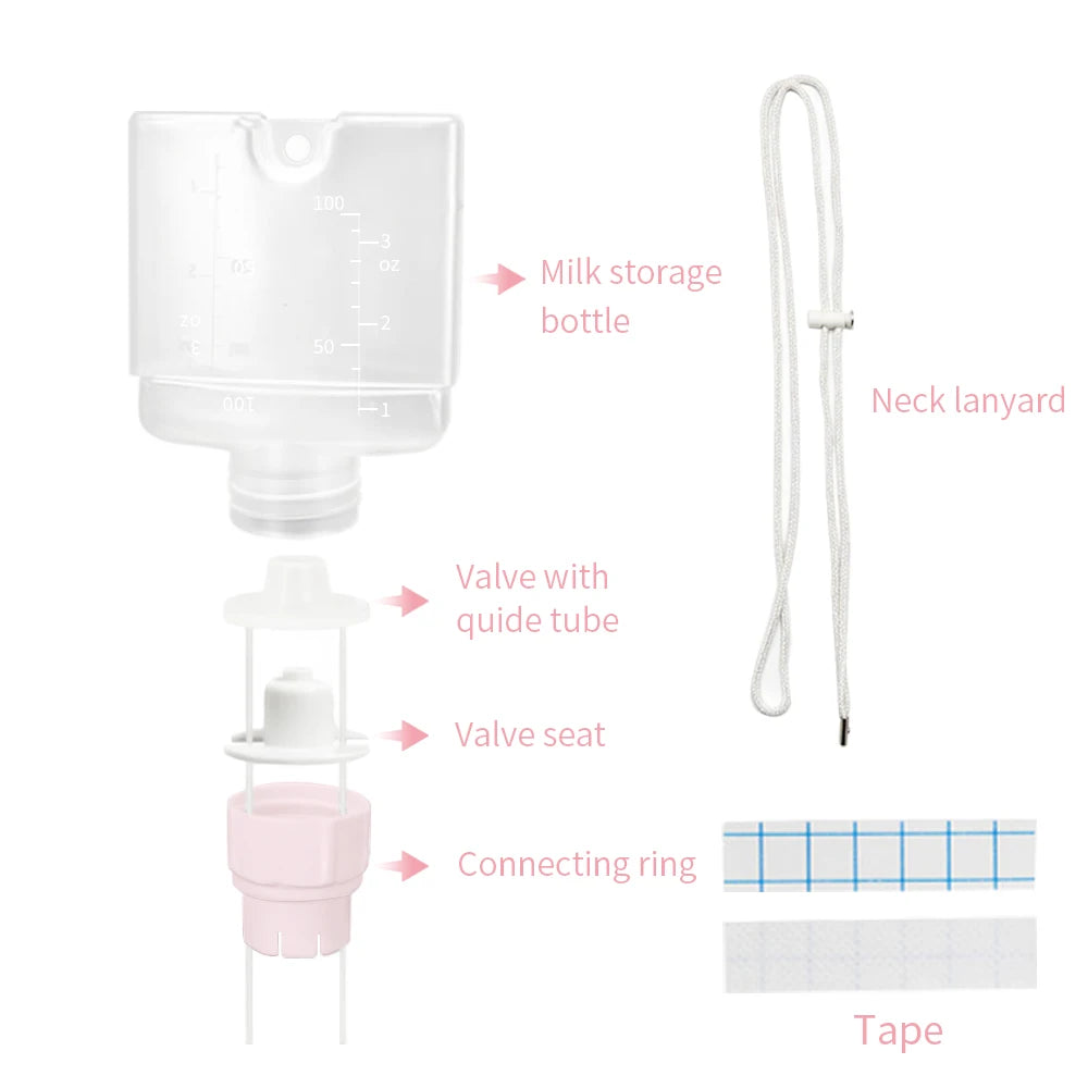Essential Supplemental Nursing System for Breastfeeding - BPA Free Lactation Aid & Baby Feeding Bottle Combo