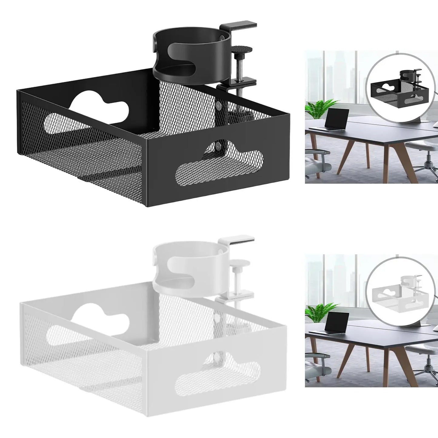 Under Desk Organizer Under Desk Drawer Multi-Purpose No Drilling Space Saving