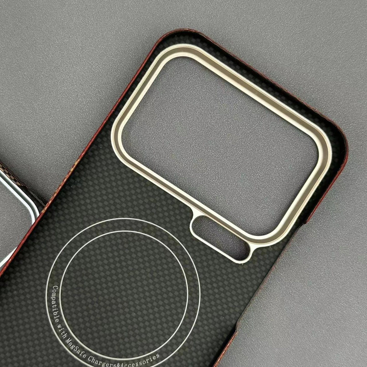 For xiaomi 17 pro max case kevlar 600d carbon aramid fiber magsafe fabric thin hard cover 17 pro magnetic balck Slim light red