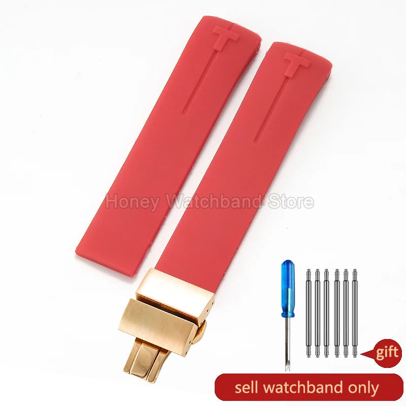 Flexible Comfortable Silicone Bracelet for Tissot T-Touch Blue Orange T013 T047 T121 Watchband Special Interface Sweat Resistant