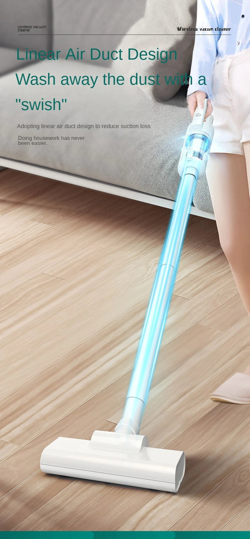 Multifunction Home-appliance 6500Pa Cleaning Machine Powerful Wireless Car Vacuum Cleaner Metal Strainer Portable Handheld