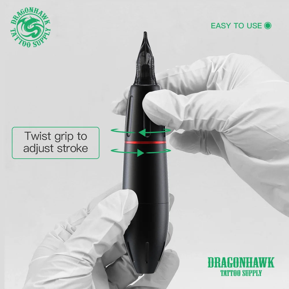 Dragonhawk Mast K2 Rotary Tattoo Gun Strong Motor PMU Tatttoo Pen Machines Supplies for Art Permanent Makeup Device Artist