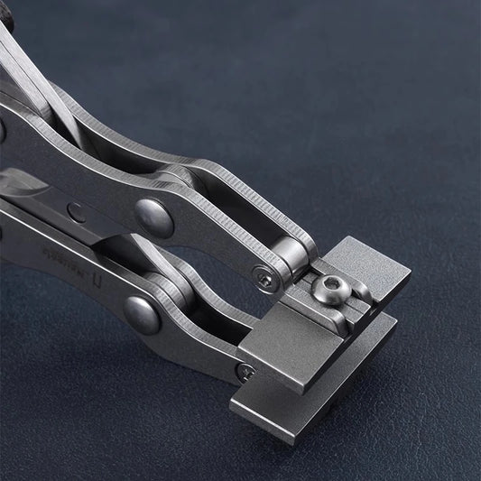 Nattools Handmade DIY Artisan Leather Craft Tools Leather Flat Pliers Stainless Steel Professional Double Pliers