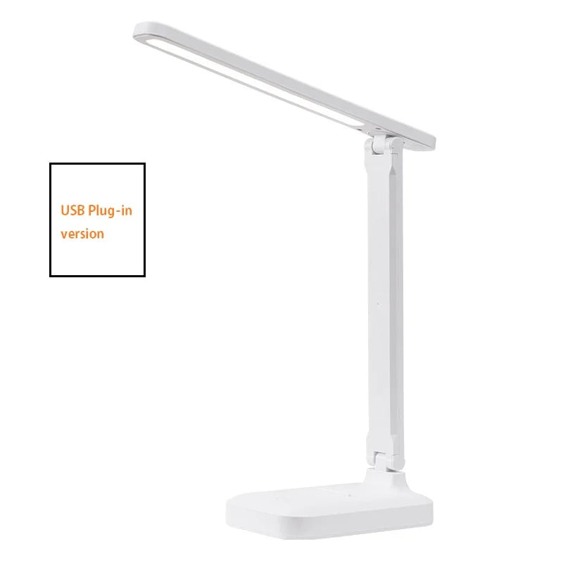 1PC Folding table lamp eye protection touch dimmable LED lamp student dormitory bedroom reading USB charge table lamp