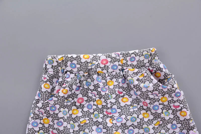 New Summer Fashion Baby Girls Clothes Children Cute Cotton Vest Shorts 2Pcs/Sets Toddler Casual Costume Infant Kids Tracksuits