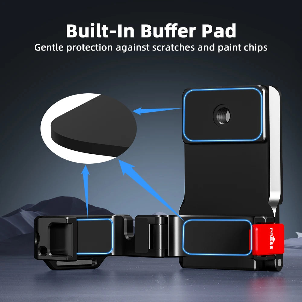 BRDRC Multi-Function Expansion Magnetic Mount for DJI Osmo Pocket 3,Aluminum Alloy Base,Pocket 3 Quick Release Accessories