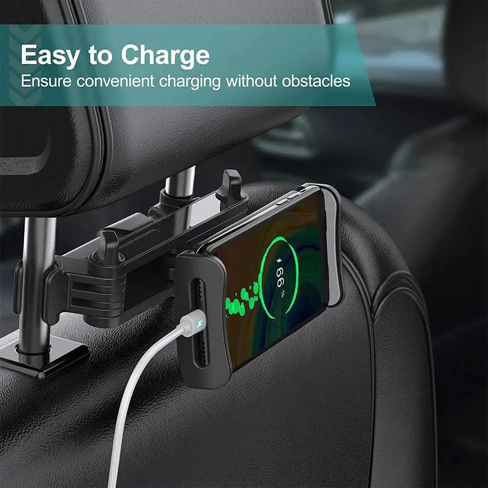 Universal Telescopic Mobile Phone Stand 360 Degree Rotation Tablet Holder Car Back Seat Headrest Bracket For iPad iPhone Huawei