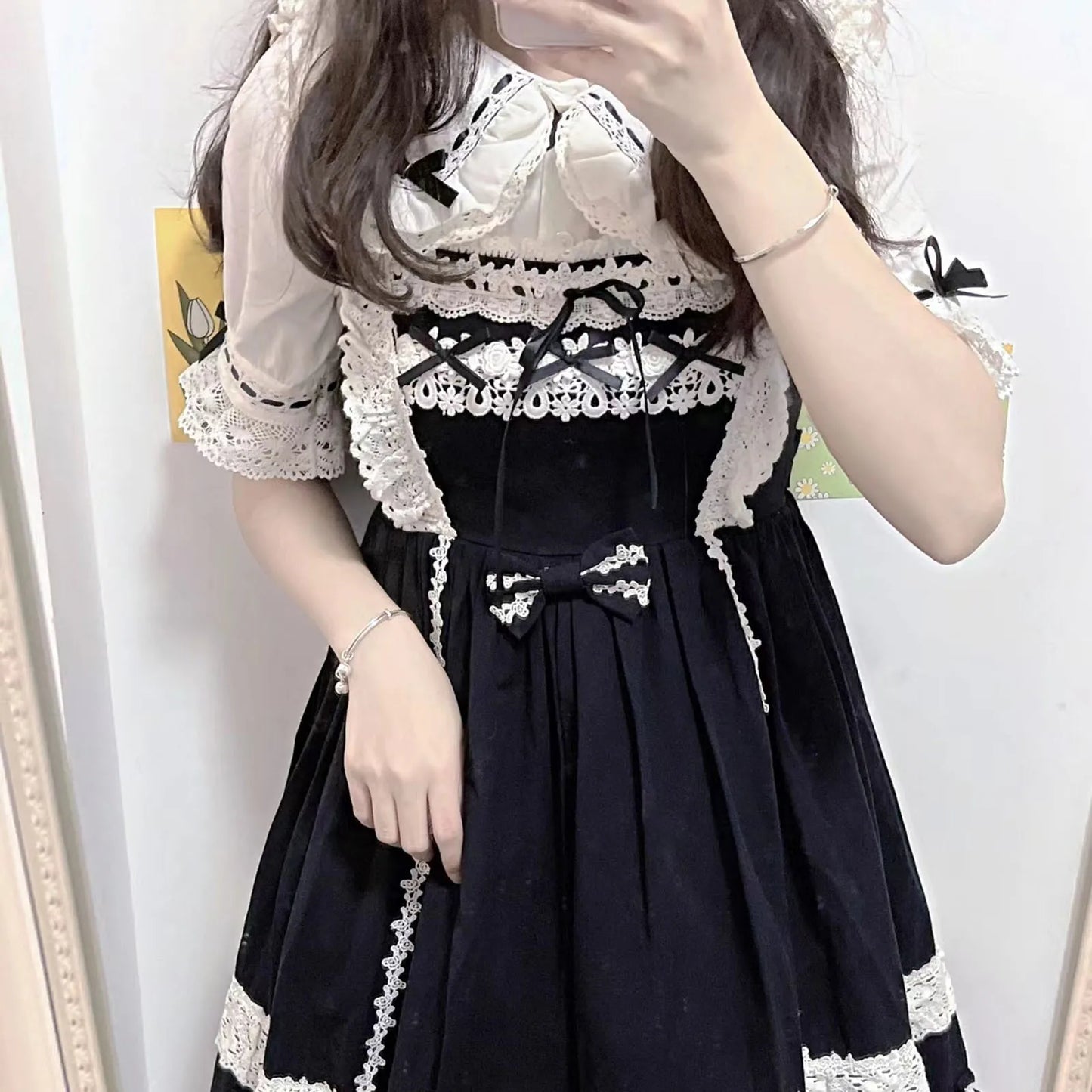 Spring Blouse Women Japanese Kawaii Cute Lace Patchwork Peter Pan Collar Shirt Vintage Sweet Embroidery Top Blusas